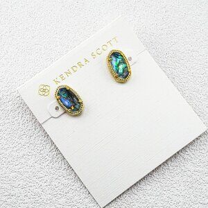 Kendra Scott Abalone Shell Stud Earrings